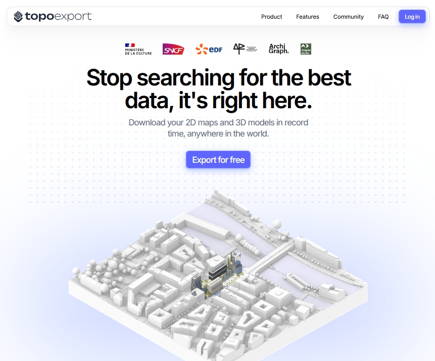  ​TopoExport​生成2D/3D地图