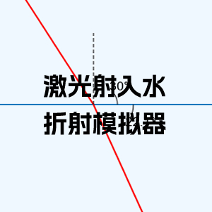 激光射入水中折射模拟器